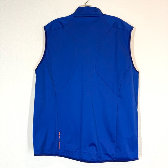 Ralph Lauren RLX Vest Mens Large Golf Blue Orange Zip Performance Ryder Cup 2020 - Picture 2 of 13